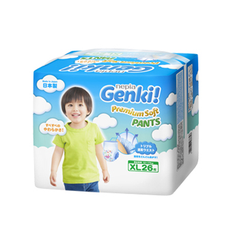 妮飄Genki!嬰兒寶寶內褲型紙尿褲 