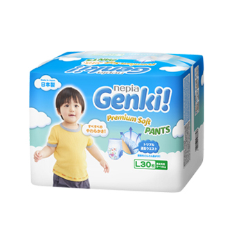 妮飄Genki!嬰兒寶寶內褲型紙尿褲 